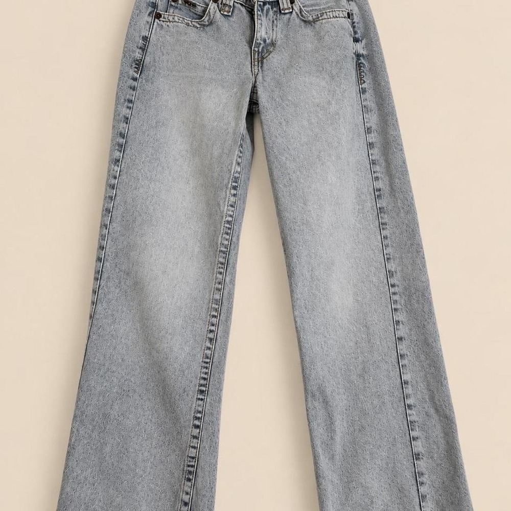 BDG Urban Outfitters Wide Leg Jeans Light Wash Y2K Skater Blue 26W 32L